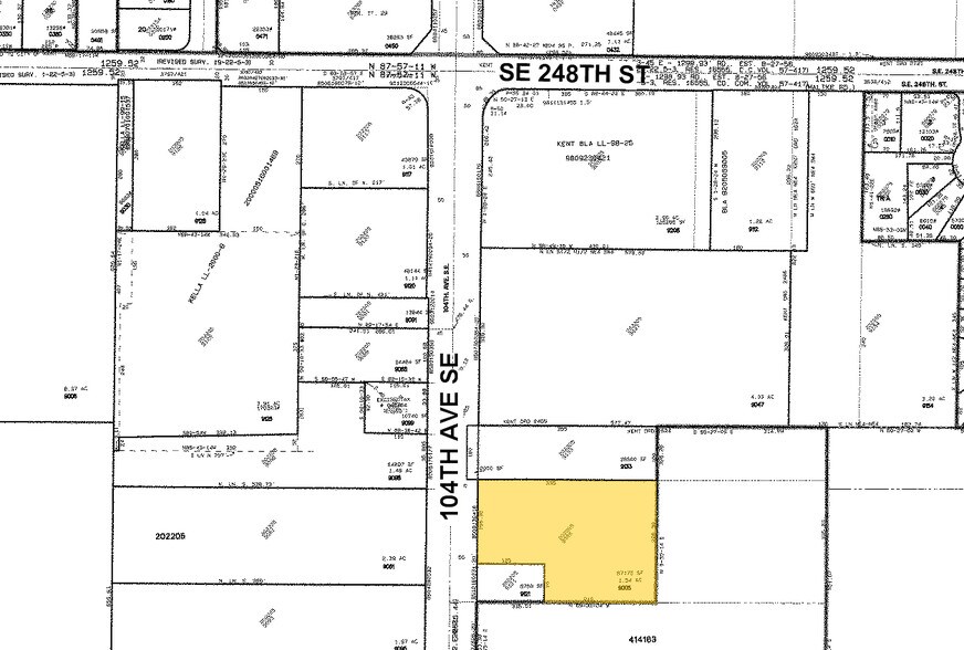 25022 104th Ave SE, Kent, WA à louer - Plan cadastral - Image 2 de 3