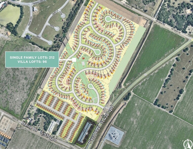 Haine Drive & Paso Real, Harlingen, TX à louer - Aérien - Image 2 de 3