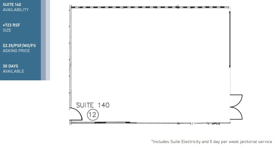 9150 Chesapeake Dr, San Diego, CA à louer Plan d’étage- Image 1 de 1