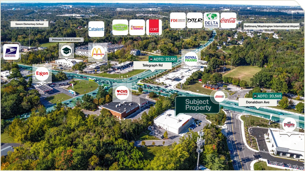 7810 Clark Station Rd, Severn, MD for sale - Aerial - Image 3 of 3