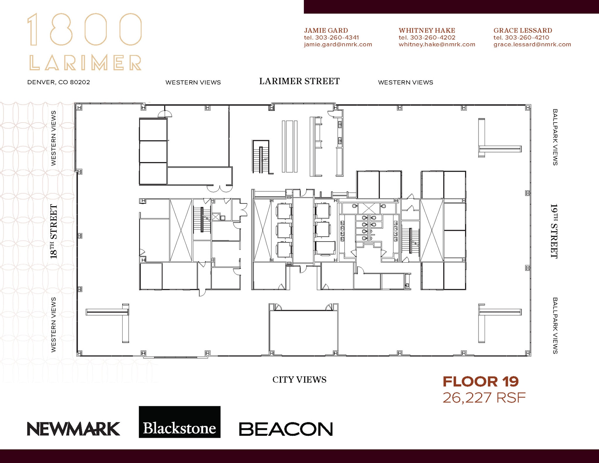 1800 Larimer St, Denver, CO à louer Plan d’étage- Image 1 de 1
