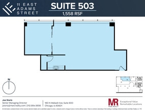 11 E Adams St, Chicago, IL for lease Floor Plan- Image 1 of 5