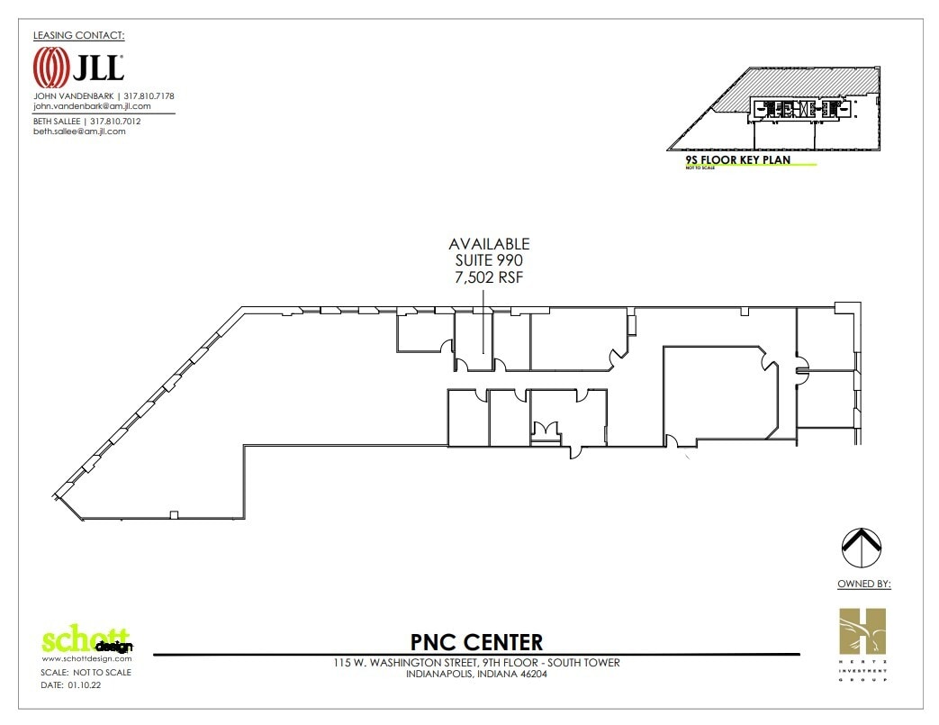 101-115 W Washington St, Indianapolis, IN for lease Floor Plan- Image 1 of 1