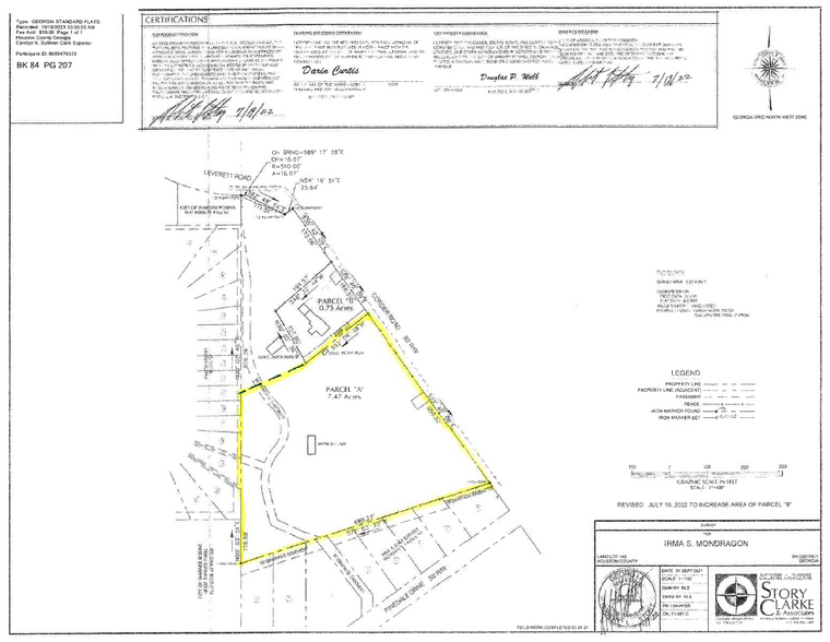 Corder Road, Warner Robins, GA for sale - Plat Map - Image 2 of 2