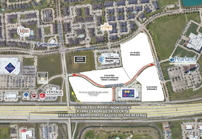 Highway 288, Pearland, TX à vendre - Aérien - Image 3 de 3