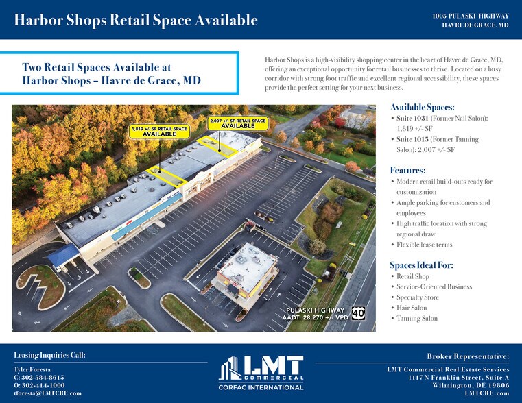 1005 Pulaski Hwy, Havre De Grace, MD à louer - Photo du bâtiment - Image 2 de 7