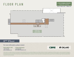 3275 South Mercy Road, Gilbert, AZ for lease Floor Plan- Image 1 of 1