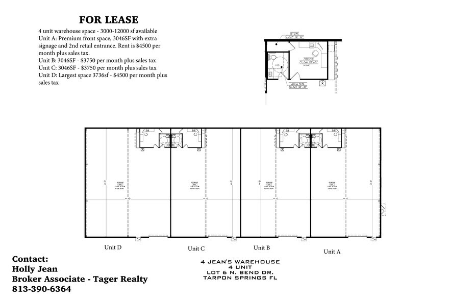 1540 Bend dr, Tarpon Springs, FL à louer - Plan de site - Image 2 de 2