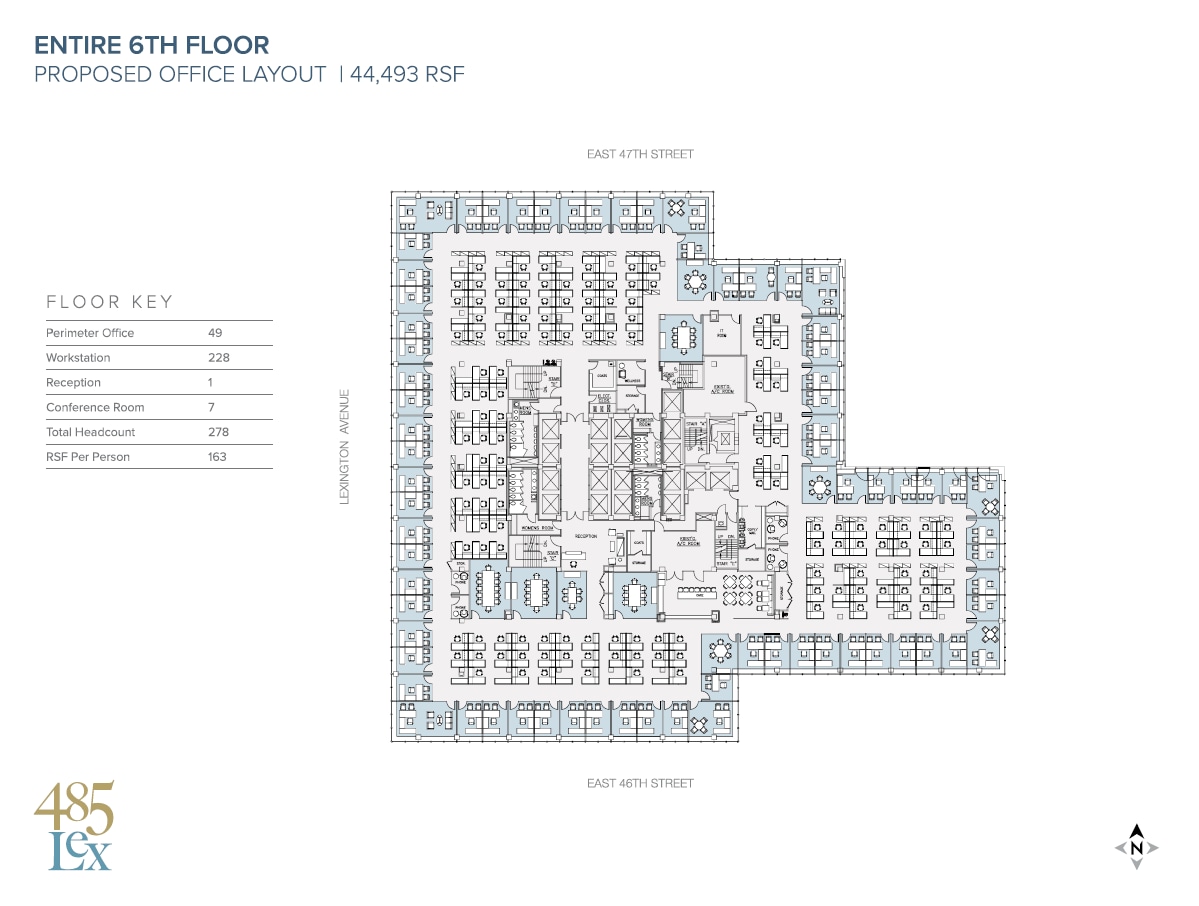 485 Lexington Ave, New York, NY for lease Floor Plan- Image 1 of 2