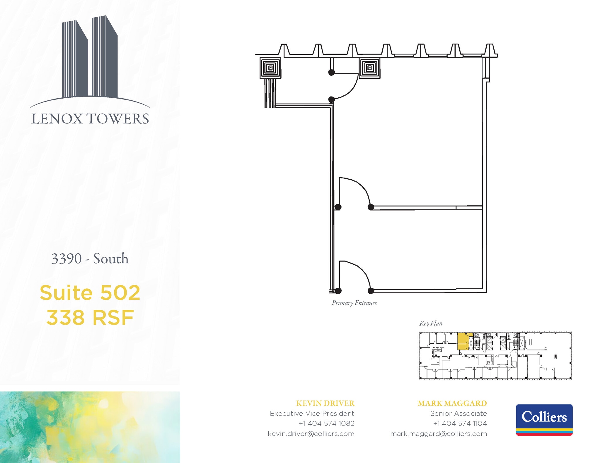3400 Peachtree Rd NE, Atlanta, GA à louer Plan d’étage- Image 1 de 1