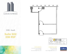 3400 Peachtree Rd NE, Atlanta, GA à louer Plan d’étage- Image 1 de 1