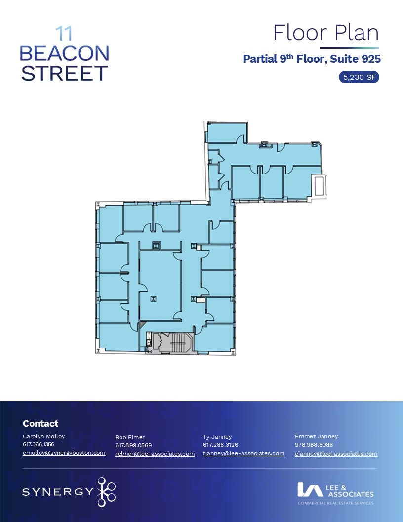 11 Beacon St, Boston, MA à louer Plan d’étage- Image 1 de 1