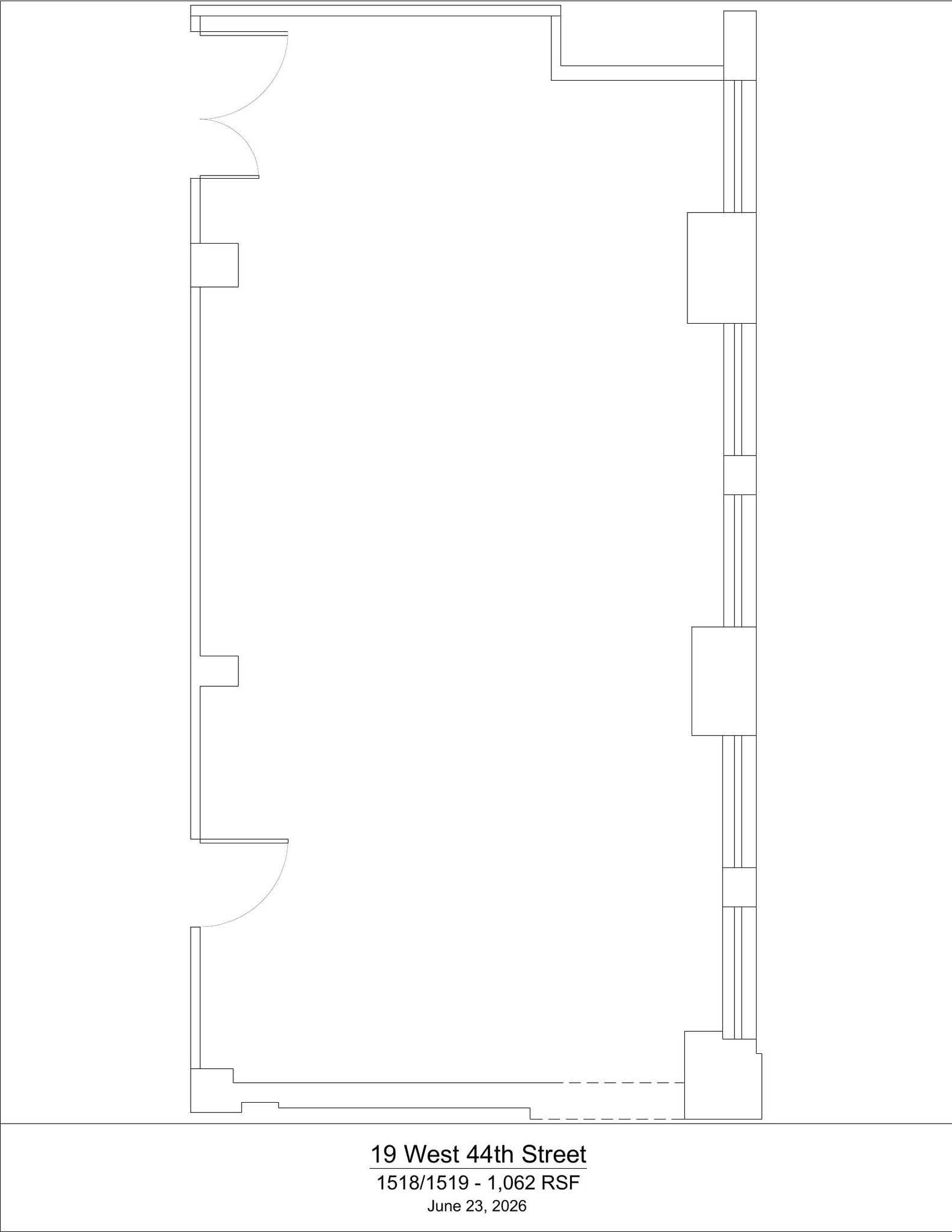 19 W 44th St, New York, NY for lease Floor Plan- Image 1 of 2