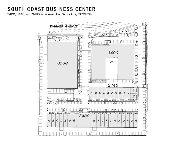 3400 W Warner Ave, Santa Ana, CA à louer - Plan de site - Image 2 de 13