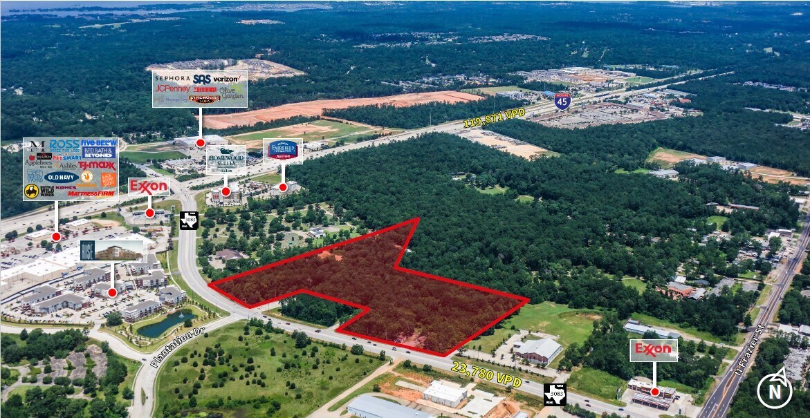 FM 3083 @ Plantation Dr, Conroe, TX à vendre Photo principale- Image 1 de 2