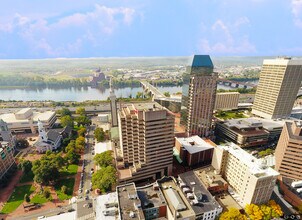1350 Main St, Springfield, MA - AERIAL  map view - Image1
