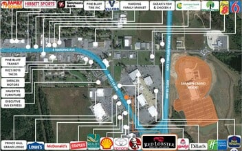 3000 Pines Mall Dr, Pine Bluff, AR - Aérien Vue de la carte
