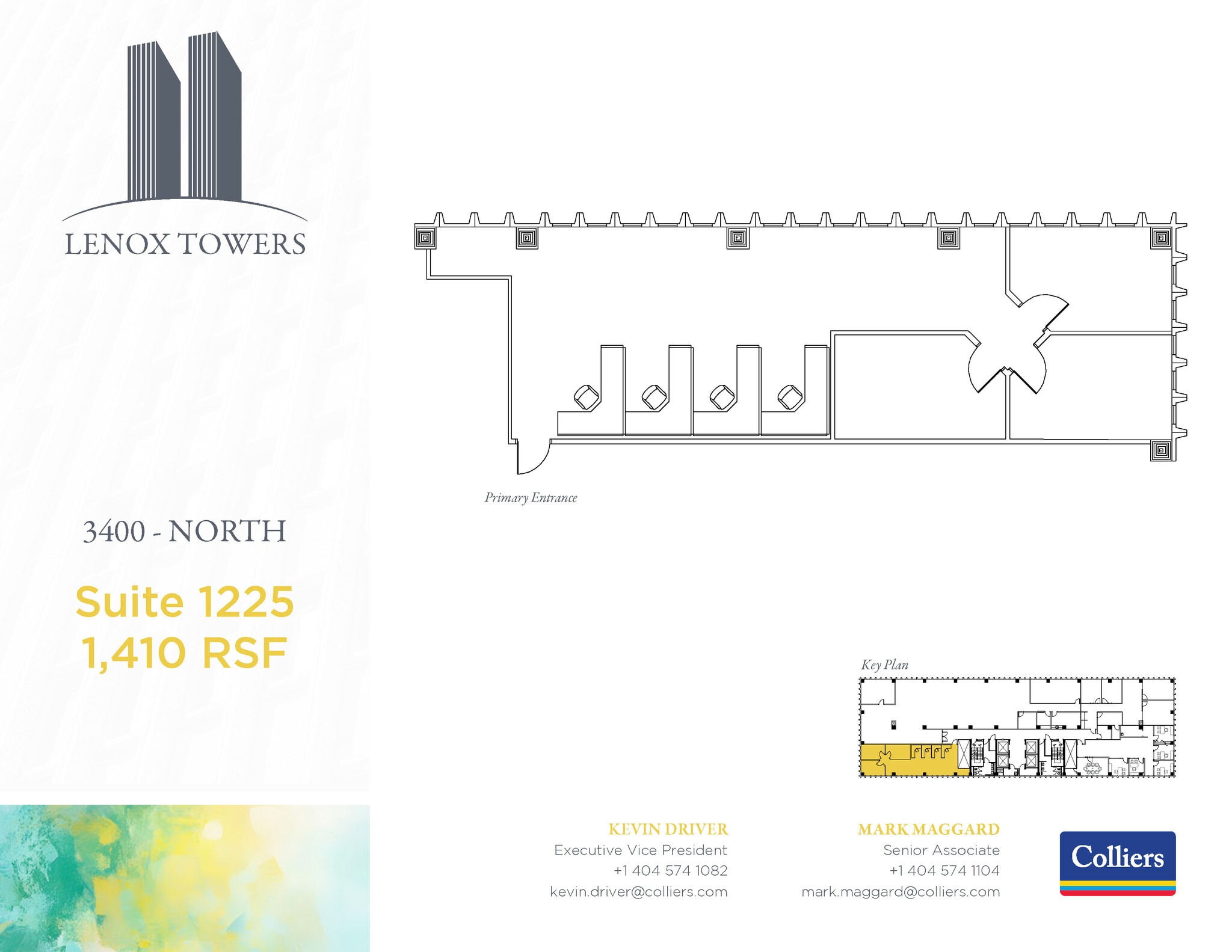 3400 Peachtree Rd NE, Atlanta, GA à louer Plan d’étage- Image 1 de 1