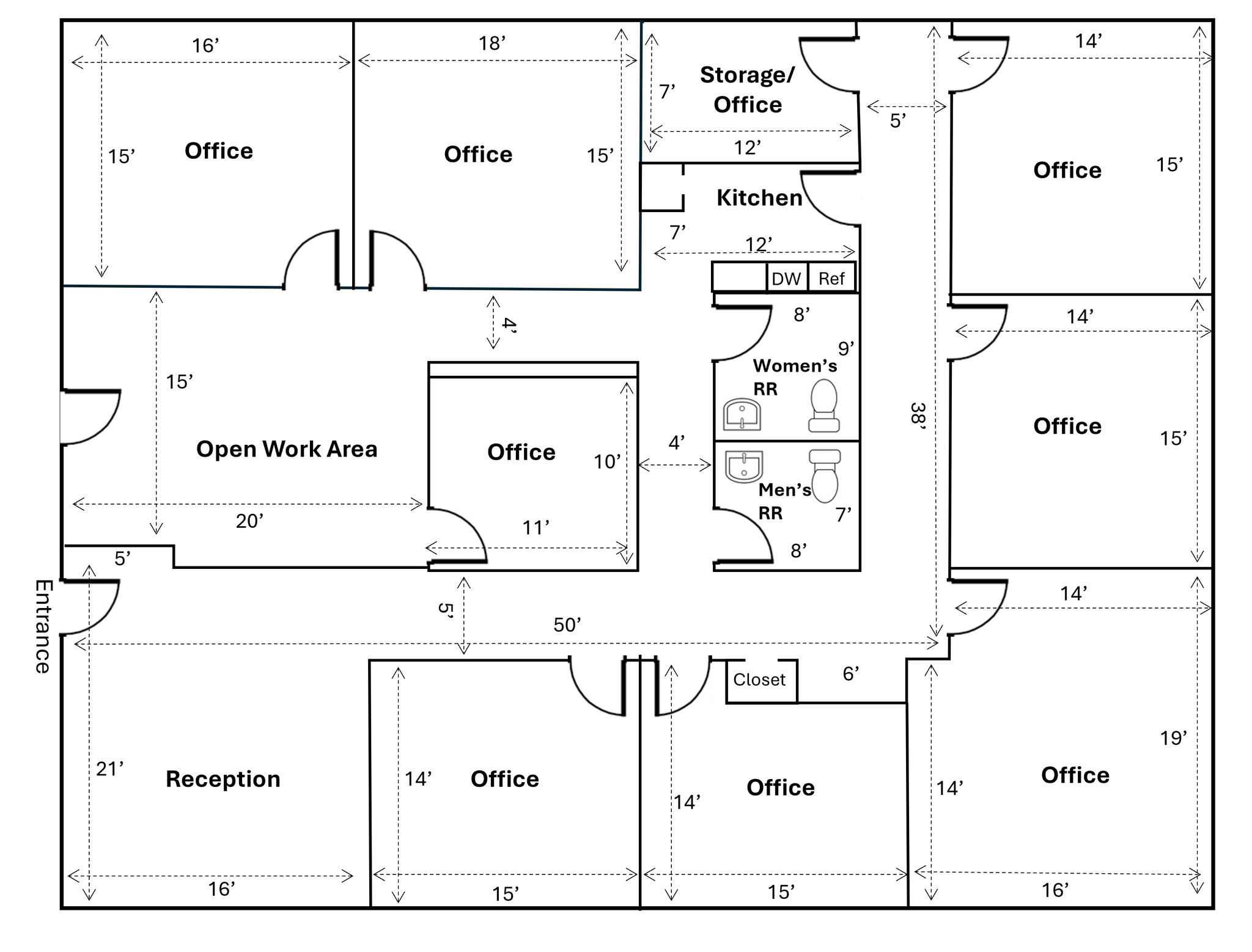 185 Pasadena Dr, Lexington, KY à louer Plan d’étage- Image 1 de 1