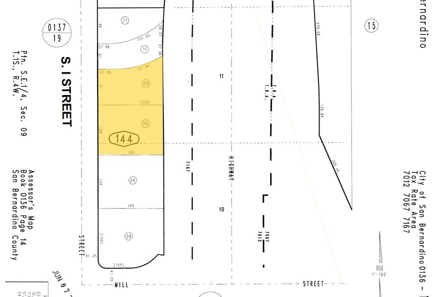453 S I St, San Bernardino, CA à vendre - Plan cadastral - Image 2 de 12