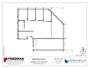 34405 W 12 Mile Rd, Farmington Hills, MI for lease Floor Plan- Image 2 of 3