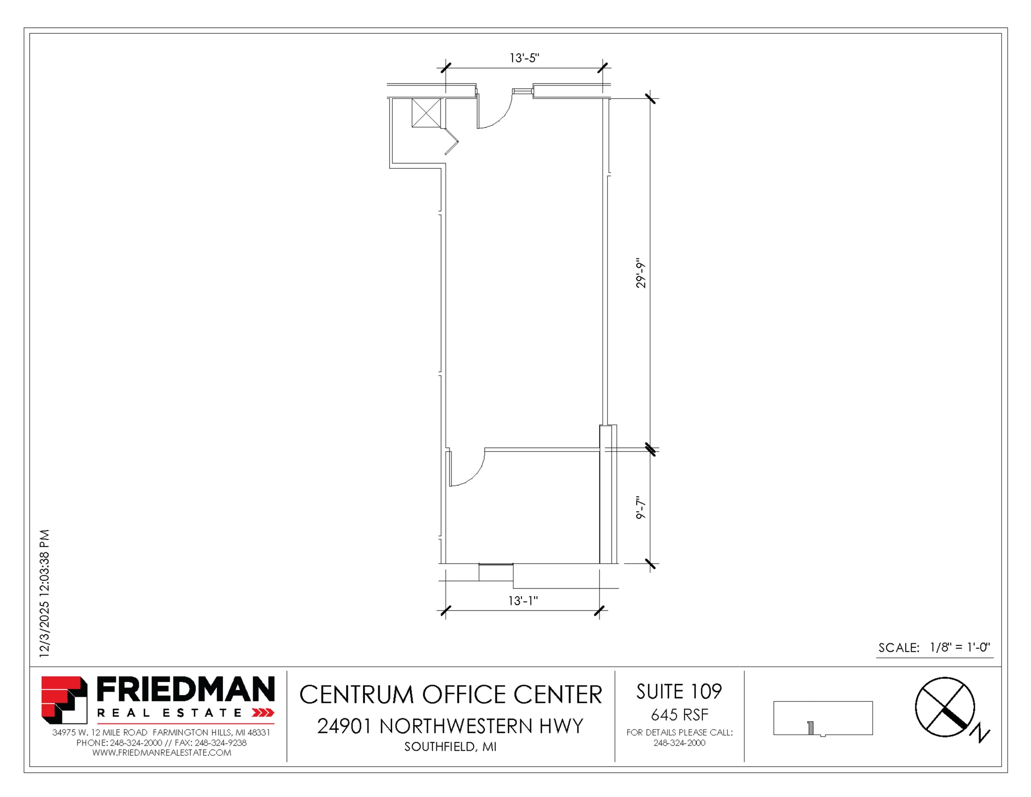 24901 Northwestern Hwy, Southfield, MI for lease Floor Plan- Image 1 of 1
