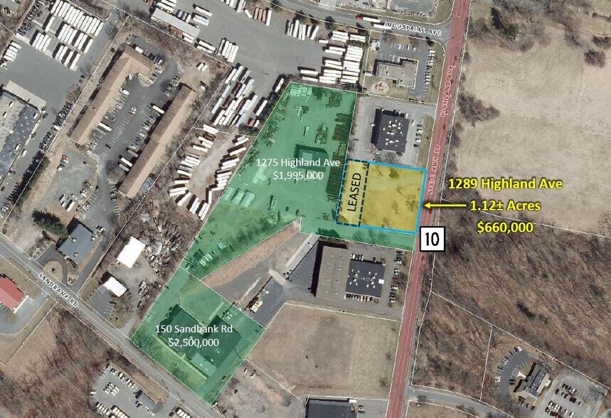 1289 Highland Ave, Cheshire, CT à vendre - Aérien - Image 3 de 4