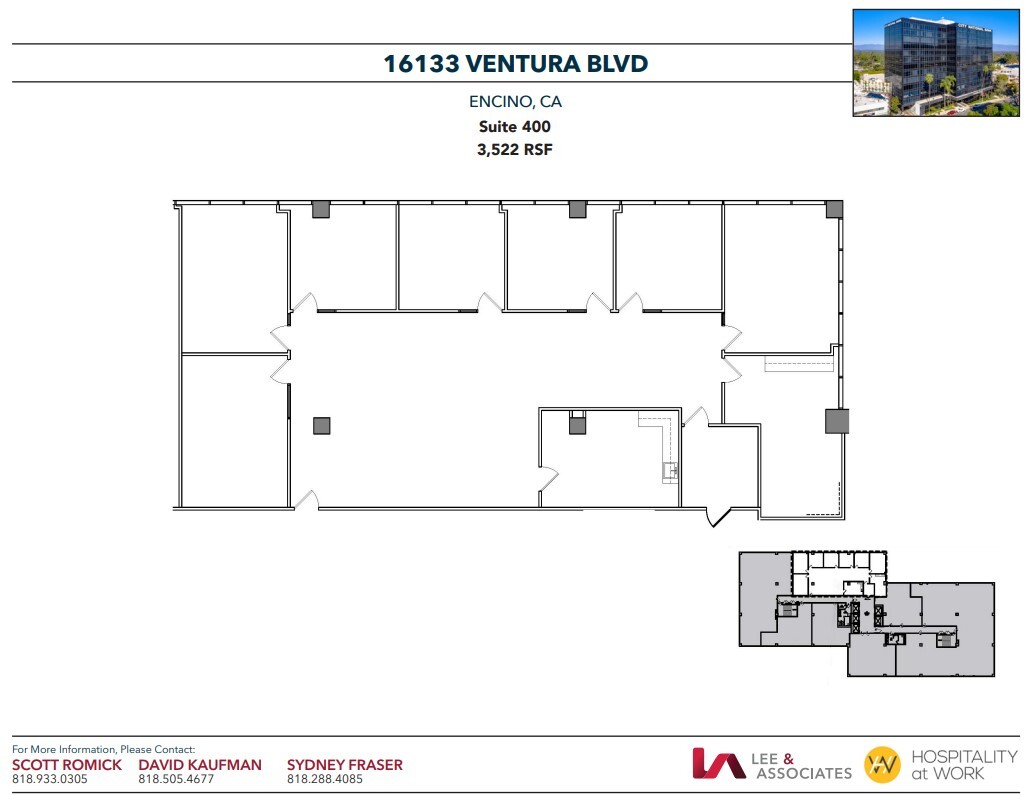 16133 Ventura Blvd, Encino, CA à louer Plan d  tage- Image 1 de 1