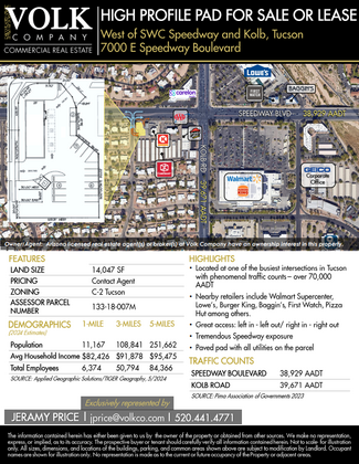 More details for 7000 E Speedway Blvd, Tucson, AZ - Land for Sale