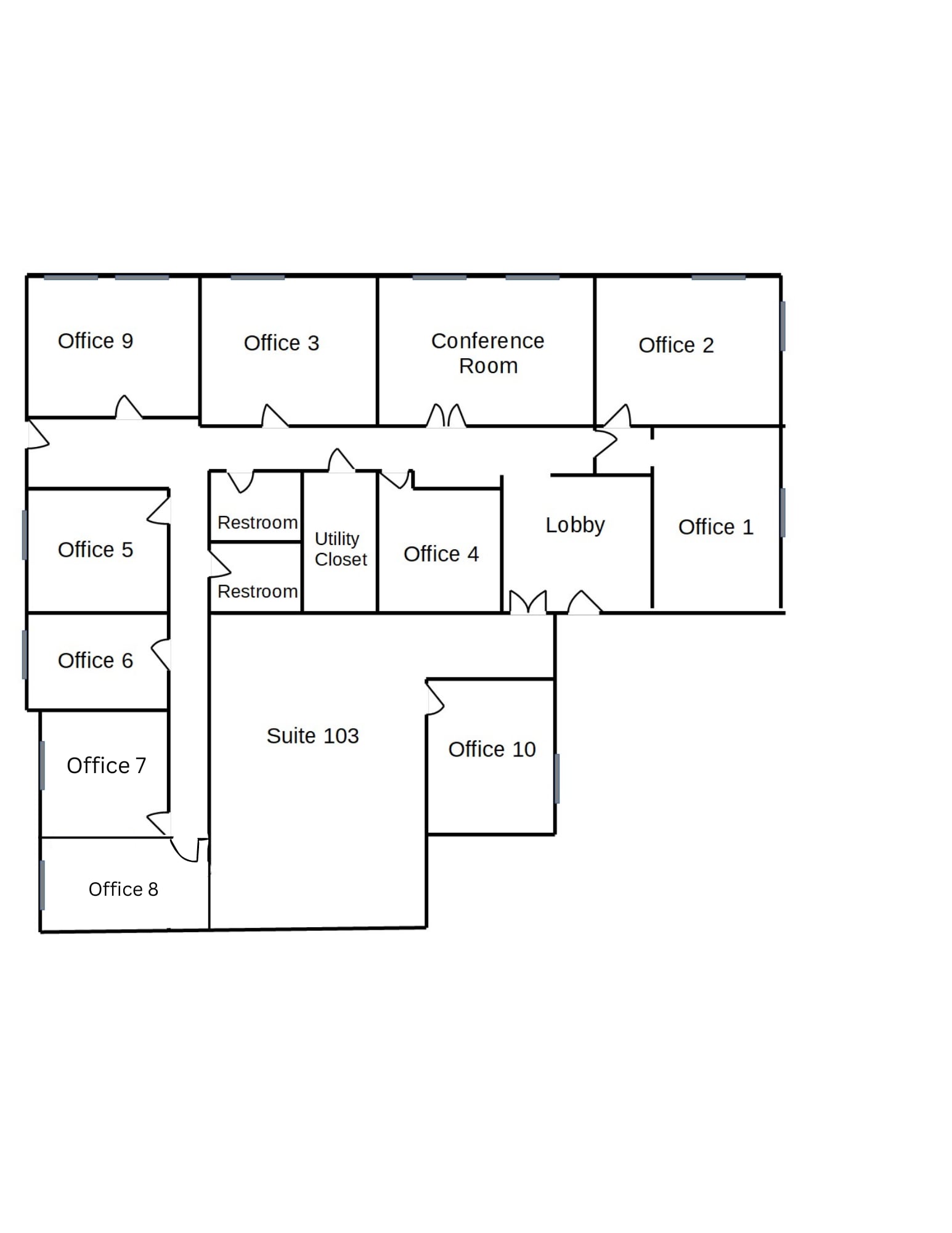 1161 Bethel Rd, Columbus, OH à louer Plan d’étage- Image 1 de 1