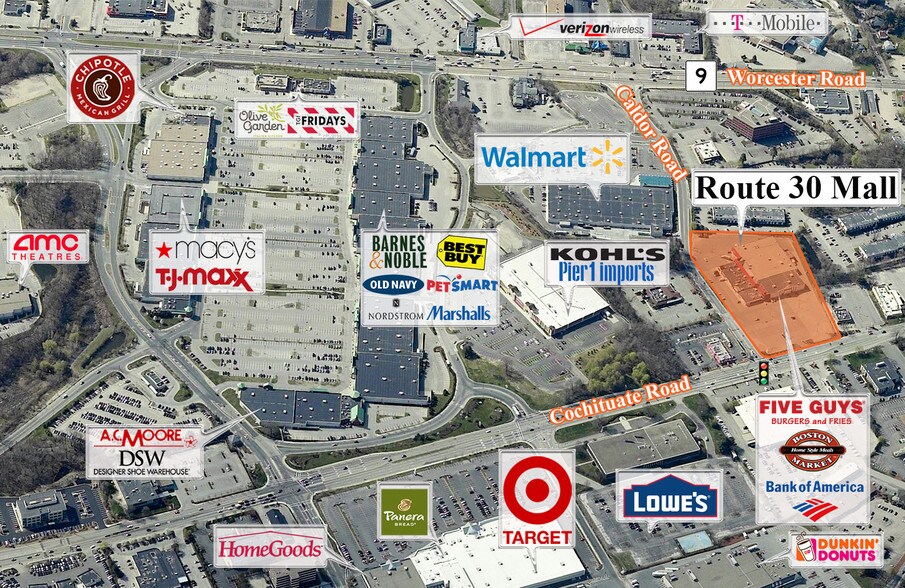 341 Cochituate Rd, Framingham, MA à louer - Photo du bâtiment - Image 1 de 6