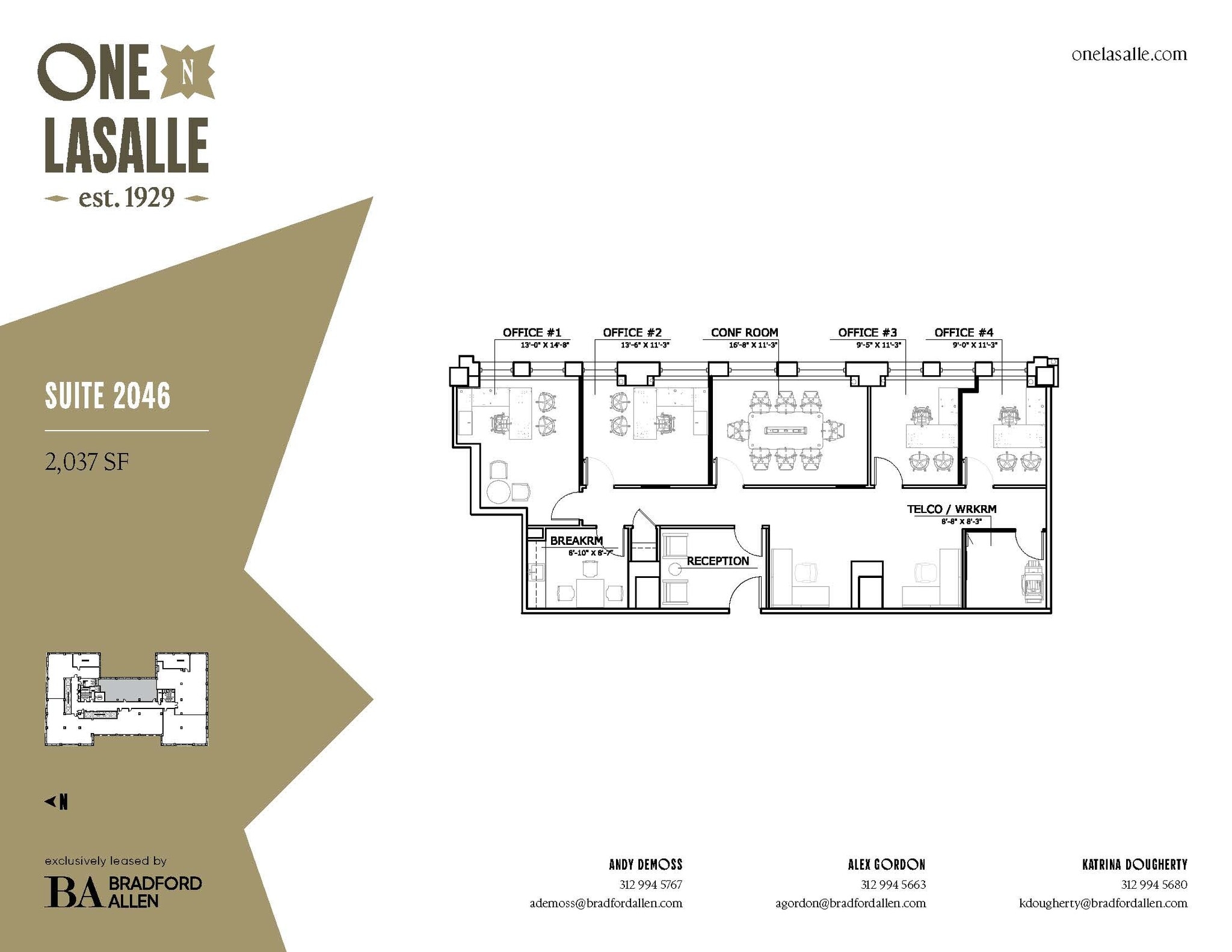 1 N LaSalle St, Chicago, IL for lease Floor Plan- Image 1 of 3
