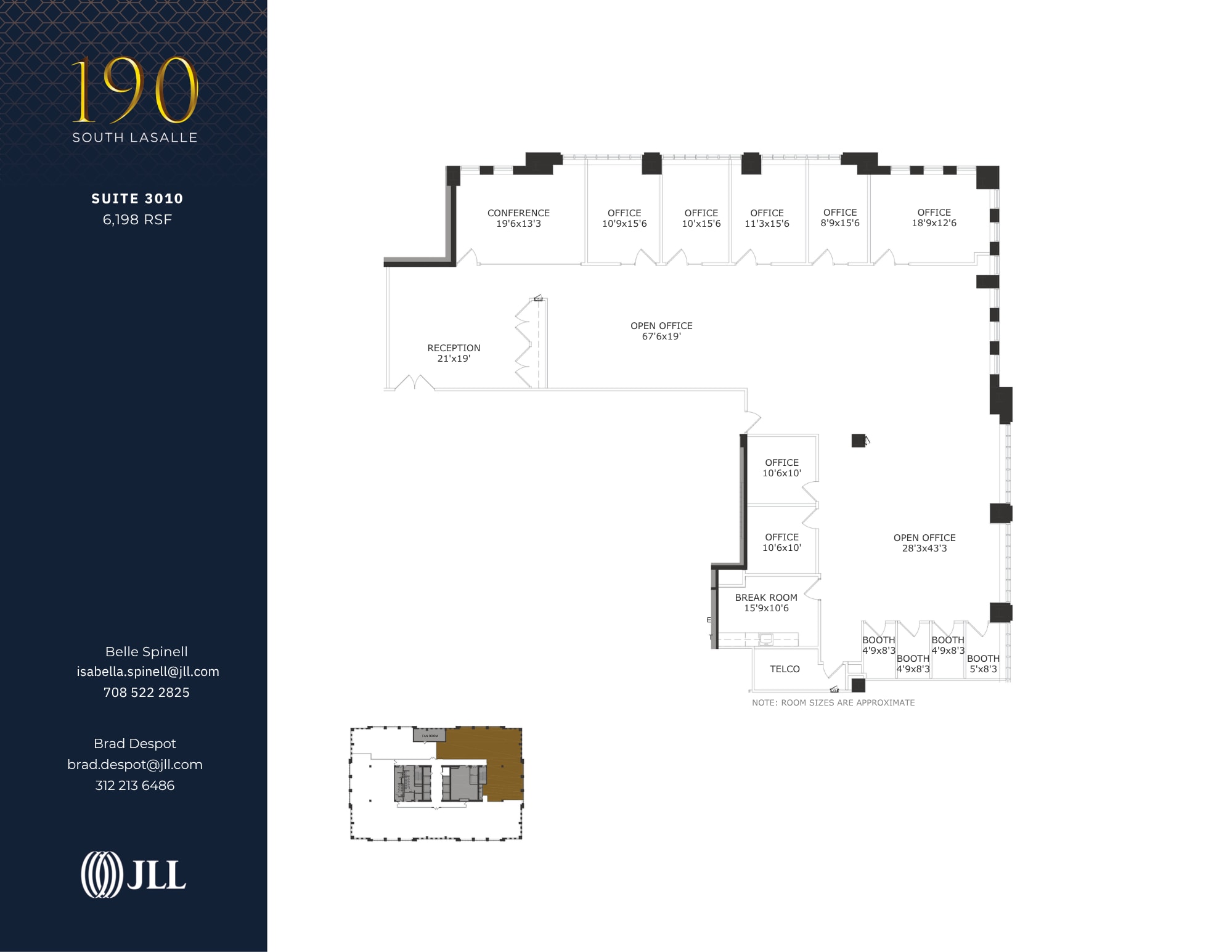 190 S La Salle St, Chicago, IL for lease Floor Plan- Image 1 of 1
