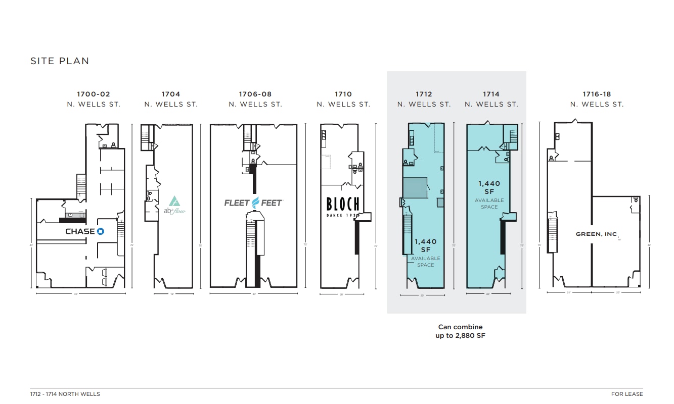 1710-1716 N Wells St, Chicago, IL for lease Floor Plan- Image 1 of 1