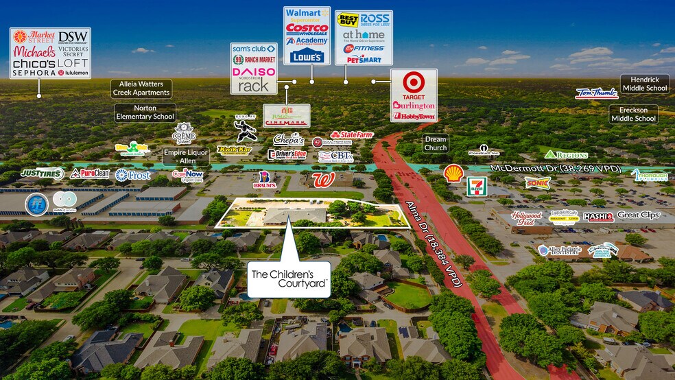 210 N Alma Rd, Allen, TX à vendre - Photo du bâtiment - Image 2 de 5