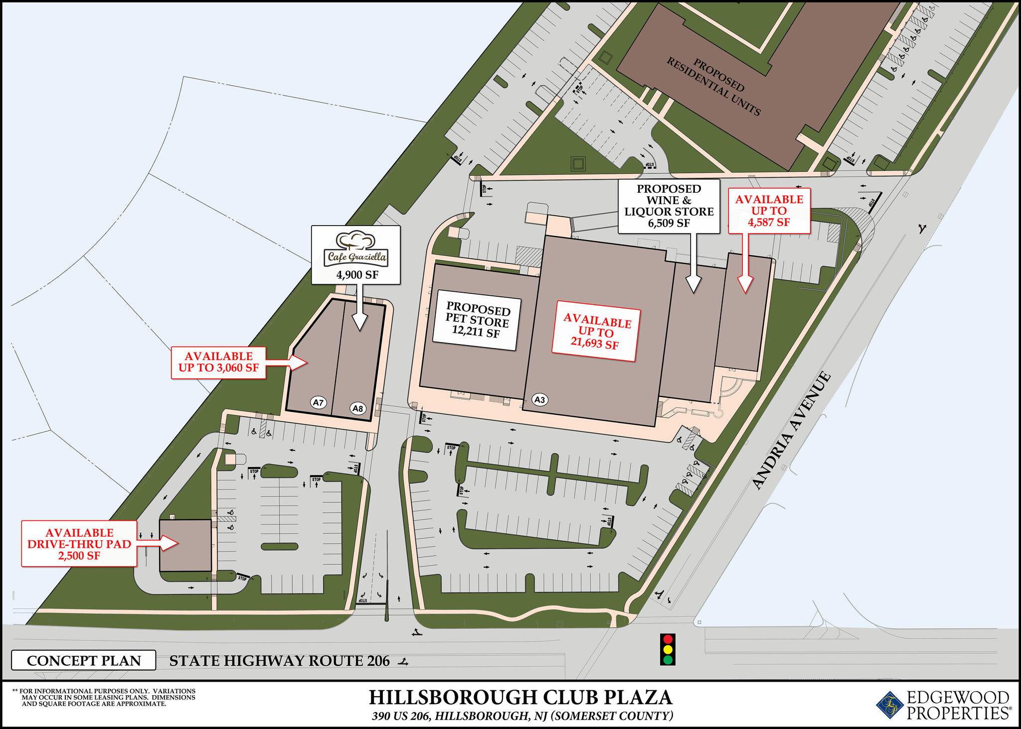 390 Route 206, Hillsborough, NJ for lease Site Plan- Image 1 of 1