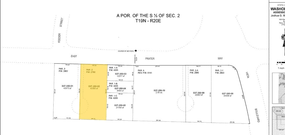 1925 E Prater Way, Sparks, NV for sale - Plat Map - Image 1 of 6