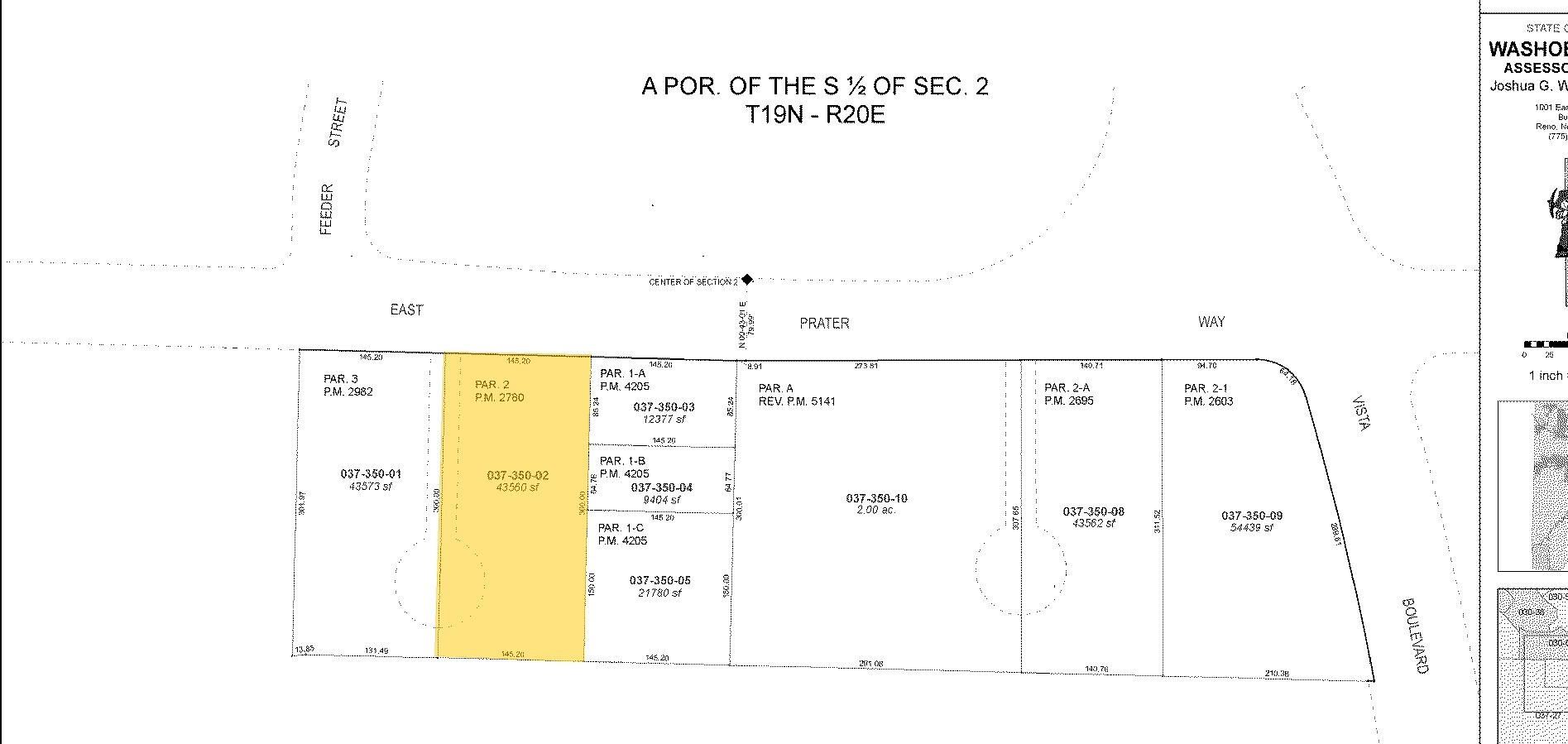 1925 E Prater Way, Sparks, NV à vendre Plan cadastral- Image 1 de 7