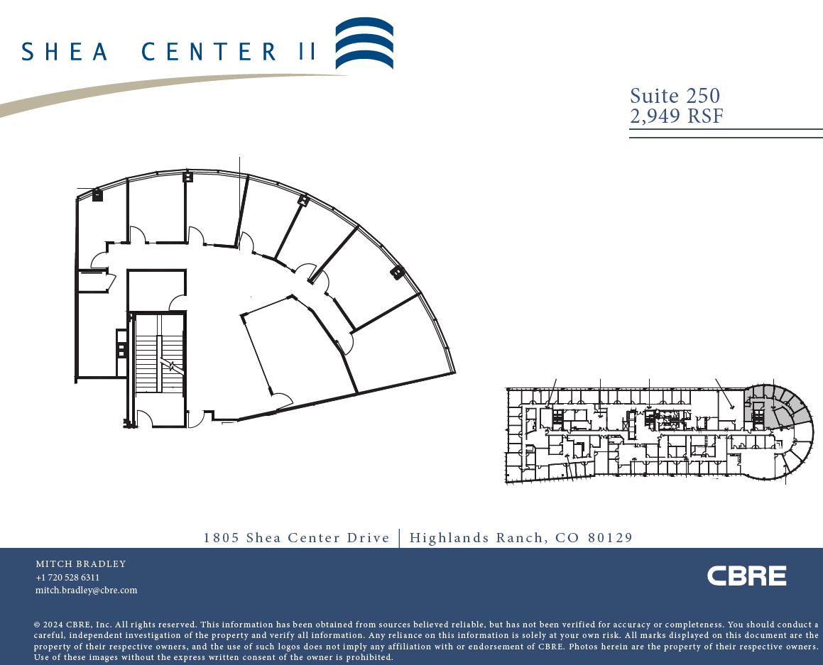 1805 Shea Center Dr, Highlands Ranch, CO à louer Plan d’étage- Image 1 de 2
