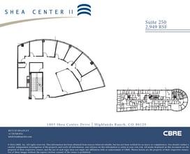 1805 Shea Center Dr, Highlands Ranch, CO à louer Plan d’étage- Image 1 de 2