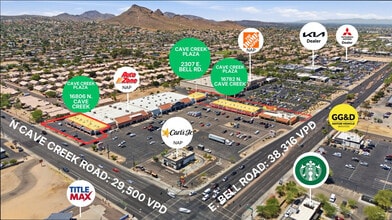 16806-16872 N Cave Creek Rd, Phoenix, AZ - Aerial map view - Image1