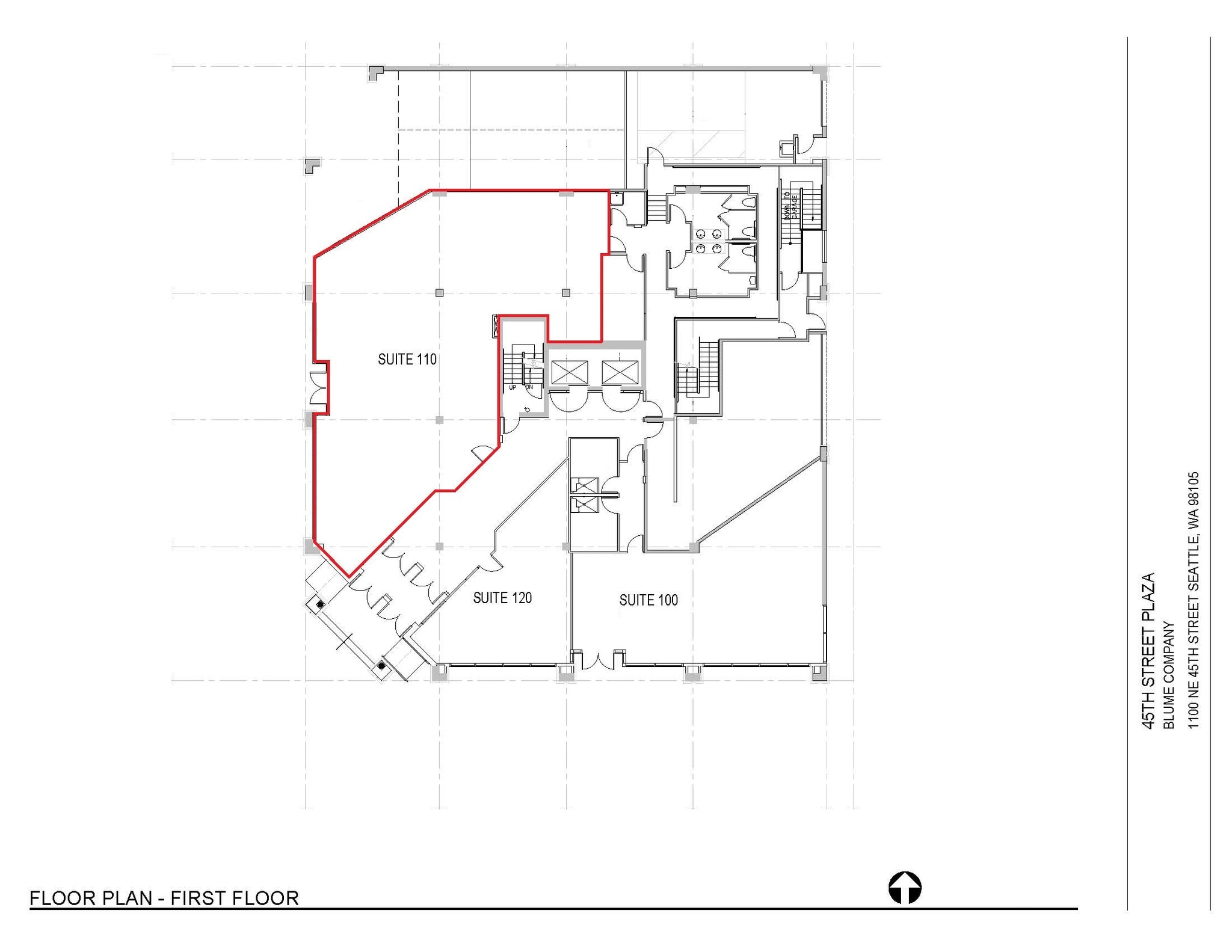 1100 NE 45th St, Seattle, WA for lease Site Plan- Image 1 of 1