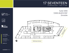 1717 McKinney Ave, Dallas, TX à louer Plan d  tage- Image 1 de 1