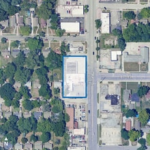 7714-7720 Troost Ave, Kansas City, MO - Aérien Vue de la carte