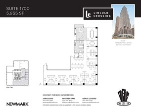 1775 Sherman St, Denver, CO for lease Floor Plan- Image 1 of 4