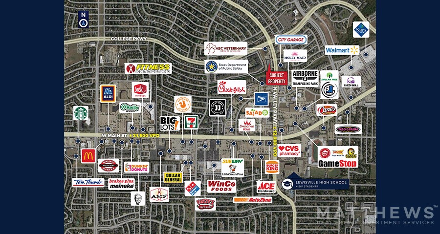 500 N Valley Pky, Lewisville, TX à louer - Photo du bâtiment - Image 2 de 2