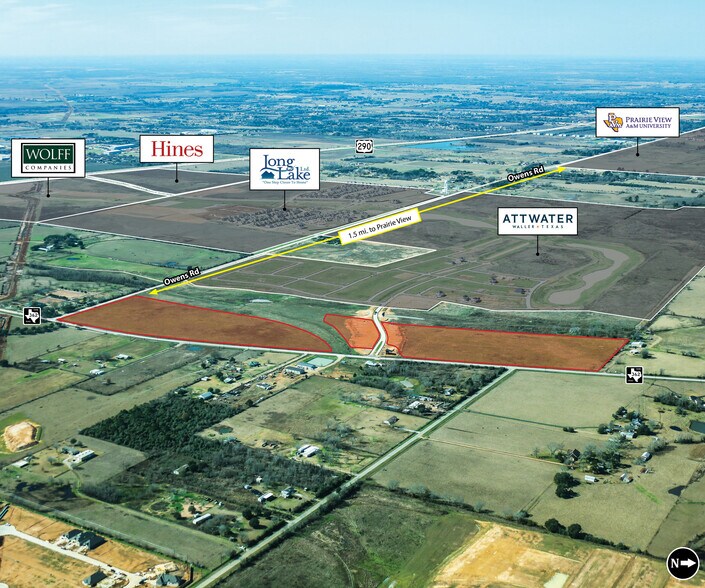 Owens & FM 362 rd, Waller, TX à vendre - Aérien - Image 2 de 5