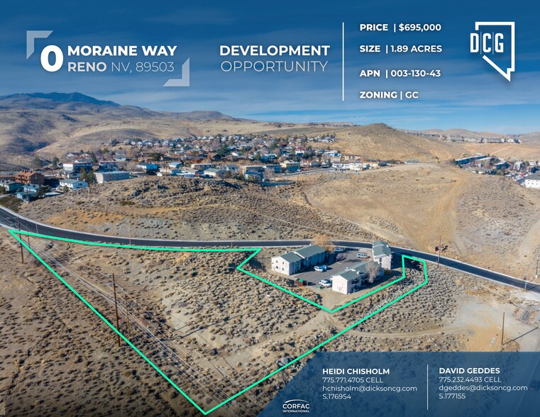 1.89-Acres Moraine Way, Reno, NV à vendre - Photo du bâtiment - Image 1 de 5