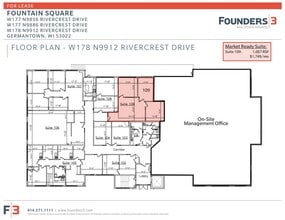 W177N9856-W178 N9912 Rivercrest Dr, Germantown, WI for lease Floor Plan- Image 1 of 1