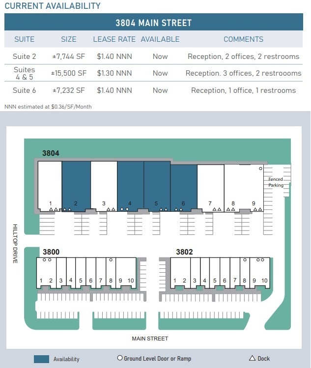 3800 Main St, Chula Vista, CA à louer Plan de site- Image 1 de 1
